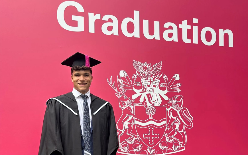 Stags Academy Graduate Earns Degree